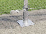 Welded Wire Fence with Concrete Base 50 x 0.8 m 3353830
