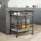 Kitchen Trolley Grey Sonoma 82x40x78.5 cm Engineered Wood 842364