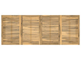 Garden Dinner Table White 196 x 100.5 x 75 cm Solid Acacia Wood 901717