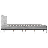 Bed Frame without Mattress Grey Sonoma 140x190 cm 3280035