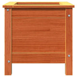 Garden Planter Wax Brown 40 x 40 x 39 cm Solid Pine Wood 8000922