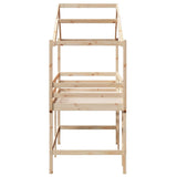 Loft Bed with Ladder and Roof without Mattress 90x190 cm Single 3282074