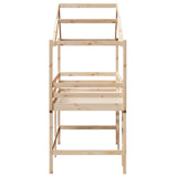 Loft Bed with Ladder and Roof without Mattress 90x200 cm 3282070
