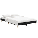Bed Frame without Mattress Black 120x190 cm Small Double Engineered Wood 832086