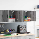 Garage Wall Cabinets 2 pcs Grey Sonoma Engineered Wood 860654