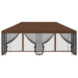 6 x 3 m Brown Polyester and Steel 190 3376005
