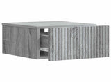 Wall-Mounted Bedside Cabinet 2 pcs Grey Sonoma Engineered Wood 898438