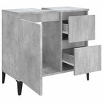 ZNTS Bathroom Cabinet Concrete Grey 65x33x60 cm Engineered Wood 819832