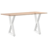 Dining Table Legs 2 pcs White 50x cm Steel 4012717