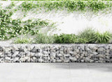 Gabion Wall with Covers Galvanised Steel 900x50x50 cm 143587