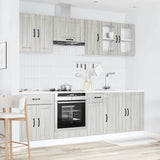 8 Piece Kitchen Cabinet Set Kalmar Grey Sonoma Engineered Wood 3314837