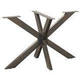 Dining Table Leg Spider Shape Black 120x68x cm Steel 4013115