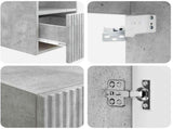 Bathroom Furniture Set 5 pcs Concrete Grey 33 x 34.5 x 100 cm 3405976