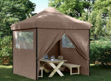 Party Tent Folding Brown 200 x 200 x 306 cm Oxford Fabric 42023537