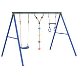 Outdoor Swing Set with Swing, Trapeze, Ladder 3283594
