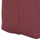 Back Pillow Wine Red 200 x 24 x 50 cm Fabric 42014589