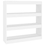 Book Cabinet/Room Divider White 100x30x103 cm 811745