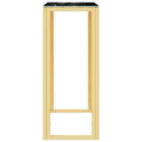 Console Table Gold 70x30x70 cm Stainless Steel and Glass 350036
