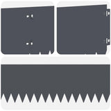 Lawn Edging 20 pcs 103 x 20 cm Steel Anthracite 8008476