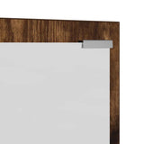 Wall-Mounted Coat Rack with Mirror Smoked Oak 100 x 10 x 100 cm 874511