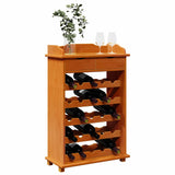 Wine Rack Brown 58 x 28 x 90 cm Solid Pine Wood 4012190