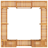 Hot Tub Surround Brown 255 x 255 x 55.5 cm Solid Acacia Wood 3334765
