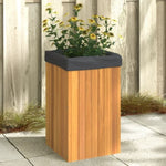 ZNTS Garden Planter 35x35x60 cm Solid Wood Acacia 366503