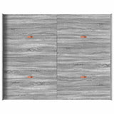 Storage Bed Frame Grey sonoma 150 x 200 cm Engineered wood 3335290