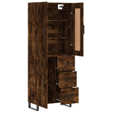Highboard Smoked Oak 69.5x34x180 cm Engineered Wood 3199838
