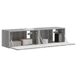 TV Wall Cabinet 2 pcs Grey Sonoma 60 x 31 x 29.5 cm 892202
