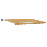Retractable Awning Multicolour 450 x 350 cm Fabric and Steel 3331114