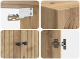 Cabinet Set 2 pcs 66 x 34.5 x 90 cm Engineered Wood 3416492
