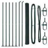 Welded Wire Fence with Concrete Base 10 x 1.5 m 3353492