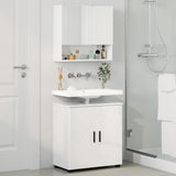 Bathroom Furniture Set Wall-mounted 2 pcs High Gloss White 3392937