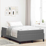 Bed Frame with Mattress Light Grey 120 x 200 cm Fabric 3399115