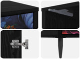 Bedside Cabinet KIEL 2 pcs Black Oak 36 x 33 x 51 cm 8007258