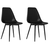 Dining Chairs 2 pcs Black PP 338044