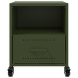 ZNTS Bedside Cabinet Olive Green 36x39x43.5 cm Steel 846712