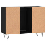 Bathroom Cabinet Black 80x33x60 cm Engineered Wood 831653