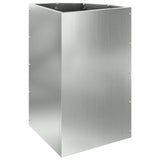 Corner Planter Silver 30 x 30 x 50 cm Galvanised steel 883680
