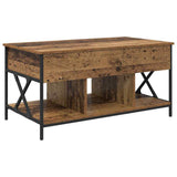 Coffee Table Old Wood 100 x 55 x 48.5 cm Engineered Wood 883035
