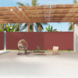 Retractable Side Awning Brown 220x1200 cm 318087