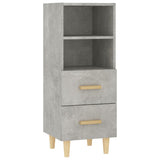 Sideboard Concrete Grey 34.5x34x90 cm Engineered Wood 812361