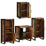 Bathroom Furniture Set 4 pcs Multicolour Solid Reclaimed Wood 3305689