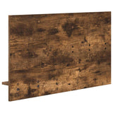 Wall-Mounted Coat Rack with Shelf Smoked Oak 90 x 10 x 50 cm 874519