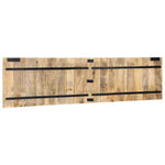 ZNTS Headboard 200 cm Solid Rough Wood Mango 4017515