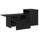 Console Table Black Oak 91.5 x 35 x 38.5 cm Engineered Wood 891161