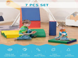 Soft Play Set, 7 Piece Foam Blocks, Toddler Climb and Crawl Activity Play Set for 1-3 Years, T3398P348553