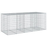 Gabion Basket with Cover 250x100x100 cm Galvanised Iron 3295193
