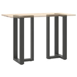 ZNTS Bar Table Legs T-Shaped 2 pcs Anthracite 50x35x cm Steel 4013078